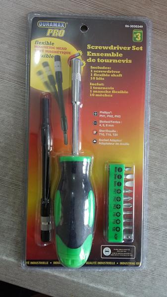 Quality 12 pcs screwdriver set,with 1 pc flexible shaft for sale