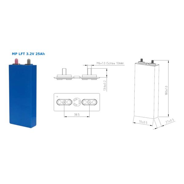 Pounch Cell Tricycle Lifepo4 Lithium Battery 3.2V 25Ah With CE IEC Approval
