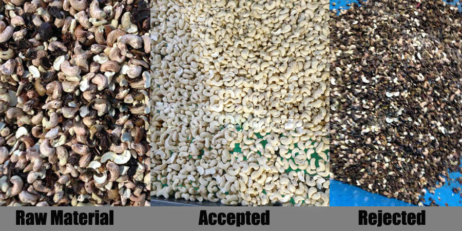 Multi Function Smart Mini CCD Color Sorter , Cashew Nut Sorting Machine