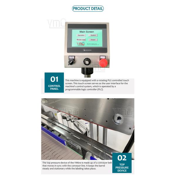 YIMU YM610 Automatic Big Round Container Label Applicator Bucket Labeling Machine