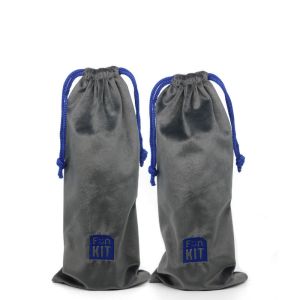 Wholesale 10x15cm Velvet Fabric Drawstring Gift Bags Logo Embroidered from china suppliers