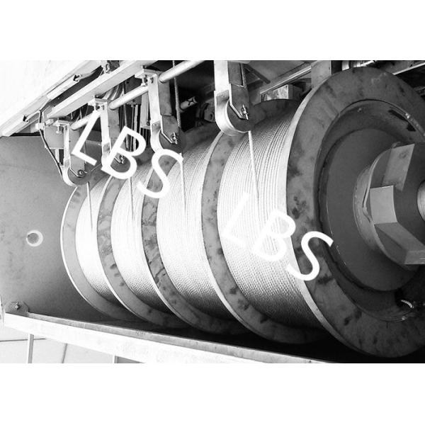 Construction Wipe Wall Crane Grey Quadruple Drum for Marine Lifting and Hoisting