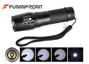 China CREE XM-L T6 Zoomable LED Flashlight Torch with 3 Mode Adjustable Brightness on sale