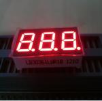 0.36 Inch Numeric LED Display , Blue 3 dight 7 Segment Led Display 80mcd -