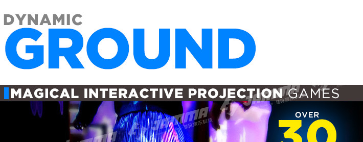 Dynamic Ground Interactive Floor Projector Games for Kids Multiplayer Custom Size