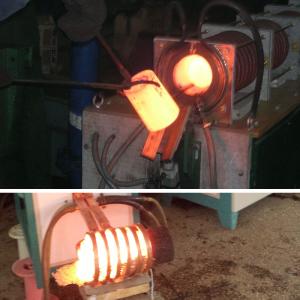 China IGBT Electric Steel Bar Induction Heating Machine High Frequency Easy Operation on sale