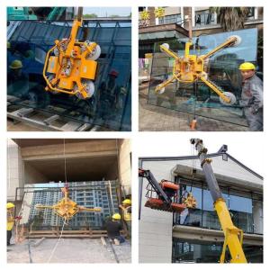 Wholesale 400kg Electric Rotation Glass Panel Lifter Glass Vacuum Lifter With 4pcs Suckers from china suppliers