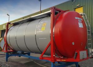 China                  Un T3 Fire Heating 20FT ISO Tank Container for Bitumen Transportation              on sale