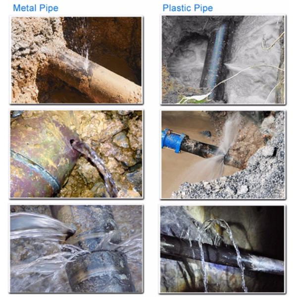 6M Water Leak Sound Detector Tools Black White Underground Pipe