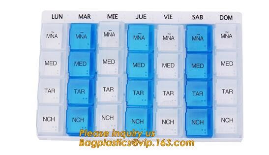 Pill Box for Pharamcy Promotion free pill box fancy weekly pill box,tablet drug color Monthly planner Compounding Medica
