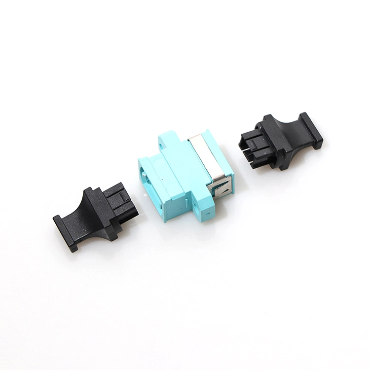 Data Center Distribution System Duplex Fiber Optic Connector Coupler with MTP Adapter