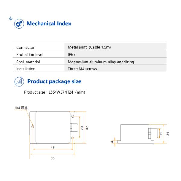 BW-AH57 Low-Cost Modbus Attitude And Heading Reference AHRS