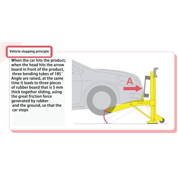 Electrostatic Spraying Anti Ram Vehicle Barriers Collapsible