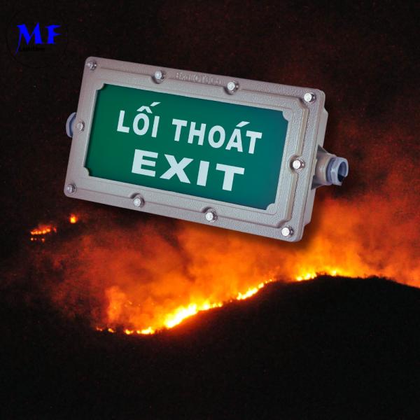 Led Explosion Proof Exit Light Ip65 Waterproof Fire Proof Atex 3hours Emergency Battery Time Explosion Proof 4w Green Led Exit Light For Factory