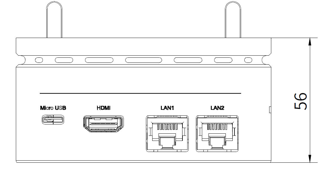 Jetson TX2 Industrial Embedded Pc 8G 128 Bit LPDDR4