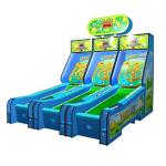 Children size bowling game 3 lines kids fun indoor playground redemption game