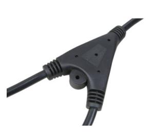 China Power cords with Y shape connector, splitter power cable on sale