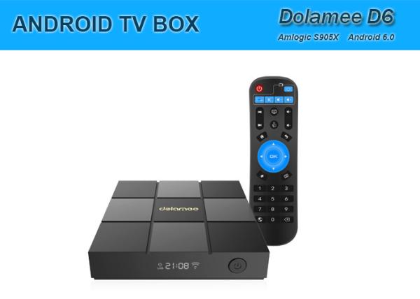 Quality DOLAMEE D6 S905X Quad core Android6.0 TV Box 1G/2GB Ram 8GB Rom for sale