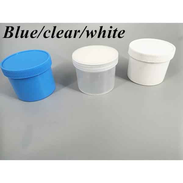 Hot Selling Cosmetic Packaging 100g 250g 500g White Black Blue PP Plastic Jar for Shaving Cream Cosmetic Container Cream Jars