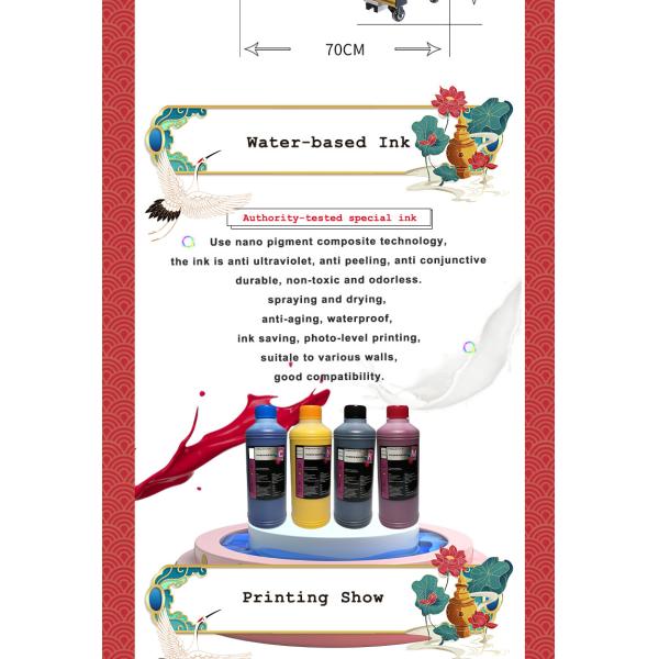 Rohs For Ink Zkmc Vertical Robot Wall Printer Machine