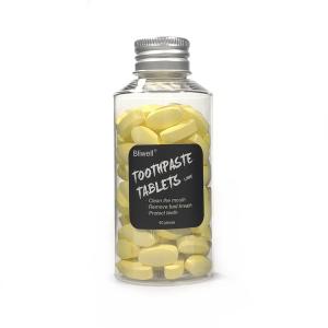 Wholesale Oval Shape Chewable Toothpaste Tablet Zero Waste Lemon Flavoured from china suppliers