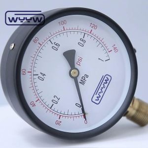 Buy cheap 100mm Water General Commercial Pressure Gauge Manometer Bottom Mount from wholesalers