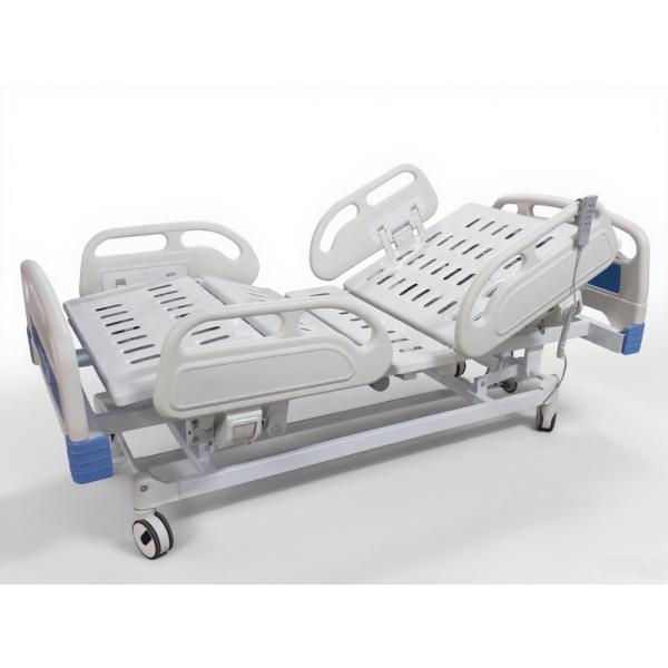 Adjustable 5-Function Medical Bed Central Lock & 4-Split PP Guardrails
