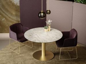 Wholesale BLOCK 2.0 Marble Round Metal Coffee Table RMDESIGNSTUDIO Designer Customzied Size from china suppliers