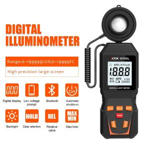 China VICTOR 1010D+ Digital Light Meter Lux meter 0~200000lux cheap light illuminance lux meter for LED on sale