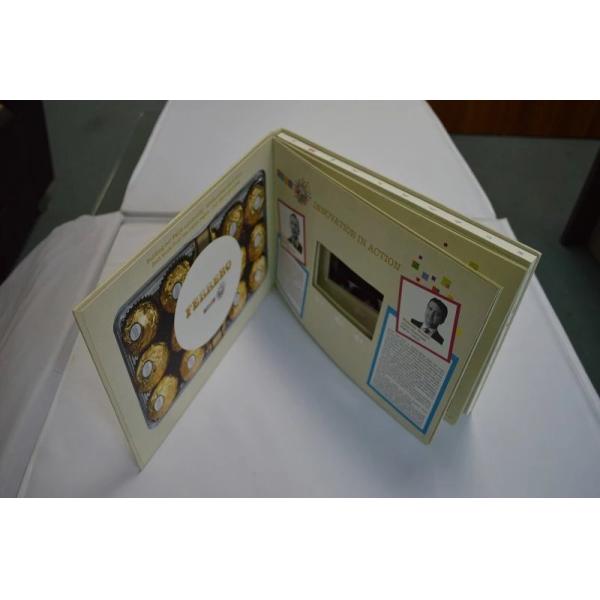 Printable 5.0 " Flip Book Video Business Card , video mailer 1024*720p Definition