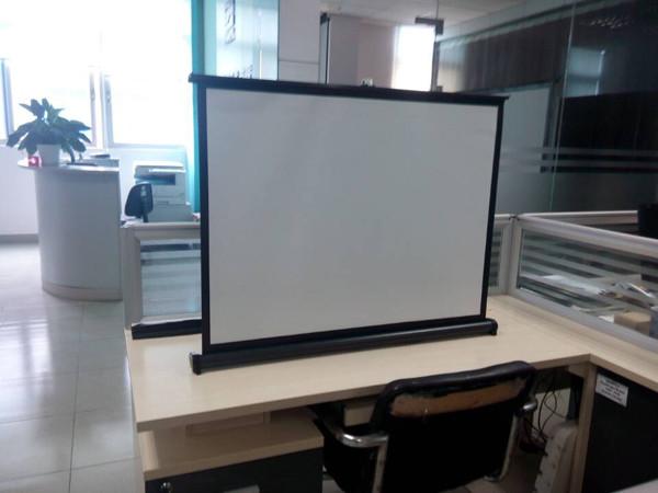 Quality Portable Motorized 40" Projection Screens Fabric , Hd Projector Screen for sale