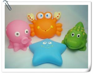 Wholesale Custom Soft Plastic Rubber Bath Toys Sea Animal Shaped Phthalate Free PVC from china suppliers