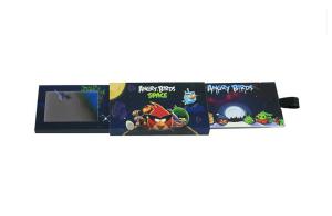 Video In Folder Slide Lcd Business Cards , 2.4 Inch Lcd Video Brochure Card 128M Memory