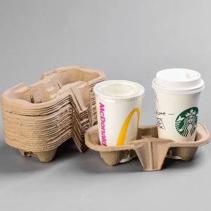 Wholesale Lightweight Molded Pulp Packaging Shockproof Coffee Pulp Tray Biodegradable from china suppliers