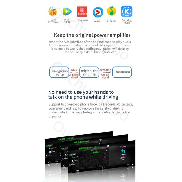 Ouchuangbo car radio gps navigation android 9.0 for Mini cooper (2014--) With 1080 video System