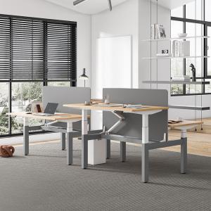 China Electric Height Adjustable Office Table Dual Motors Sit And Stand Desk on sale