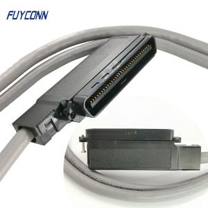 China 64 Pin 32 Pairs IDC Cable Assembly With IDC Connector 90 Degree Outlet Assembled on sale