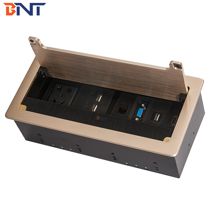 multi function desktop power sockets /conference desk usa power plug with usb control