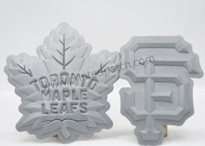 Leaf Shape 8C 3M Reflective Labels Embossed TPU Patches Customized