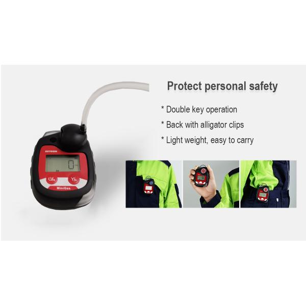 0-100 Ppm Portable Single Gas Detector With Alligator Clips For Easy Carrying