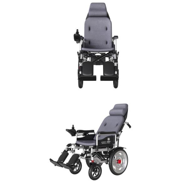 130kg Load Medical Care Equipment Folding Electric Horizontal Wheelchair