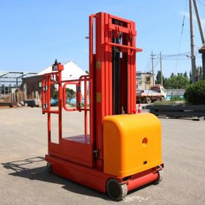 China Full Electric Order Picker Lift 300kg 4 Meter Aerial Order Picker on sale