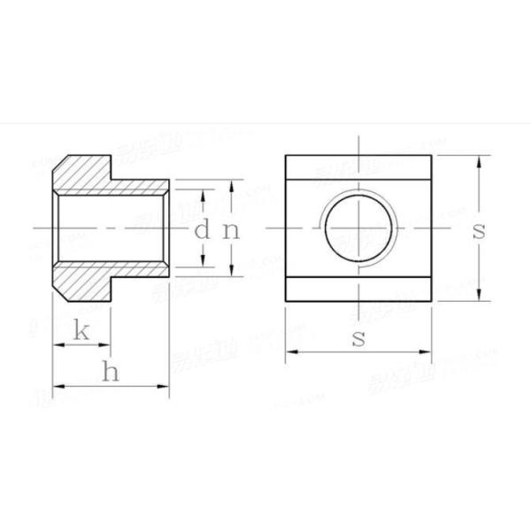 Black Zinc 45 Steel T Slot Nuts T Nut