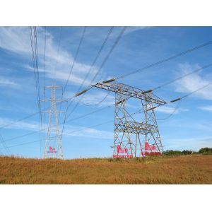 400KV double circuit transmission line steel tower
