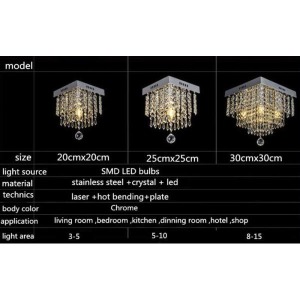 Crystal Led Ceiling Square Lamp for Corridor Ladder Entrance Chandelier(WH-CA-93)