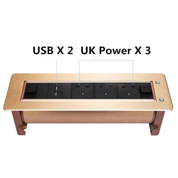 British Standard Electric Flip Socket / Multi - Function Multimedia Information Hidden Power Box