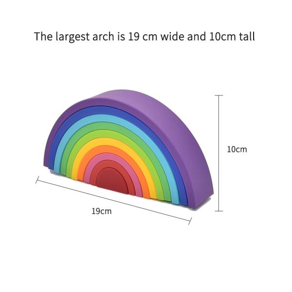 Soft Non PVC Baby Stacking Toy Food Grade Silicone Sensory Blocks