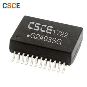 Wholesale Single Port POE Lan Transformer 24 Pin Modules Isolation Voltage 1500 Vrms / Min from china suppliers