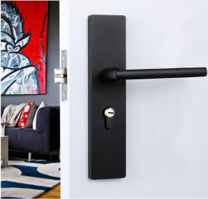 China PVC Plastic Interior Door Hardware Locks Wood Composite Door Hardware on sale
