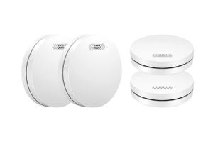 China TUV CE Led Smoke Detector Alarm 10 Years Battery Operated 85db Fire Smoke Alarm With Silence Button on sale